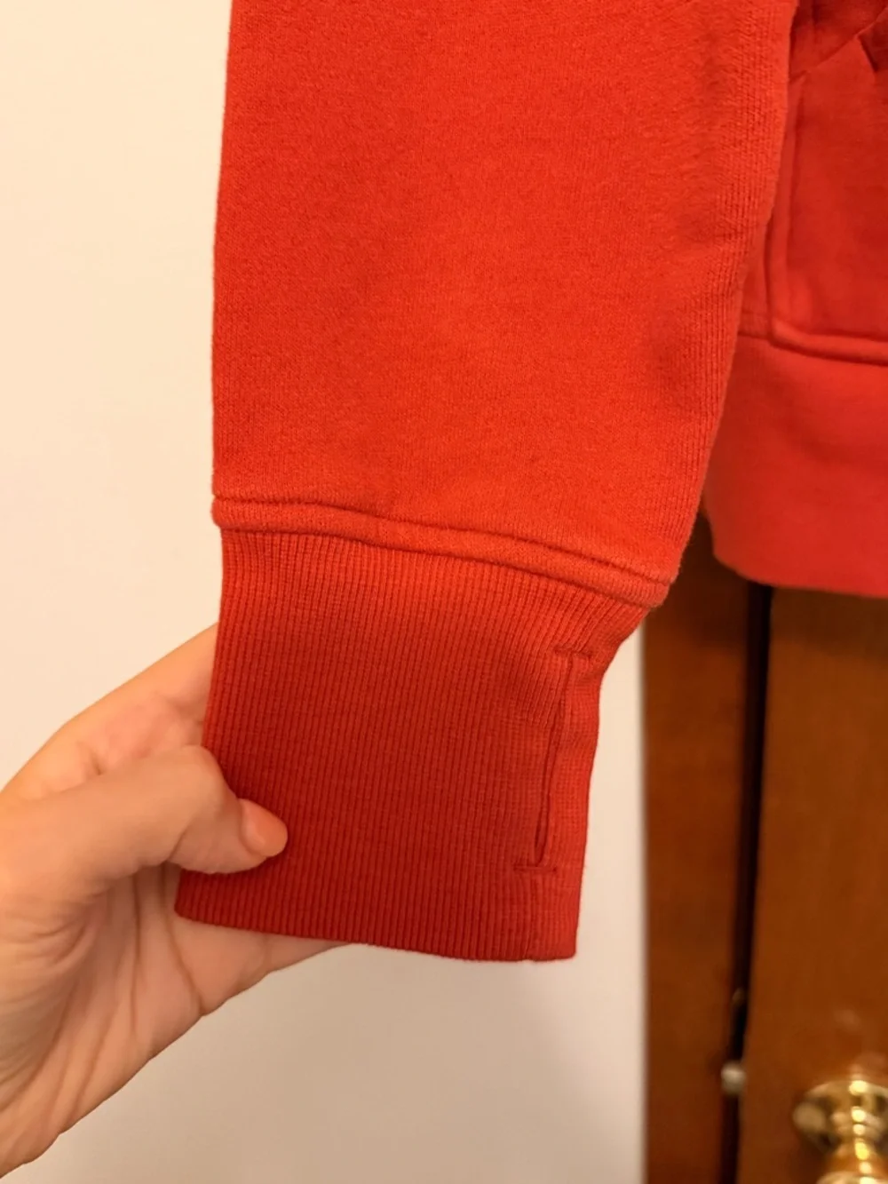 lululemon athletica Red Zip-Up Hoodie